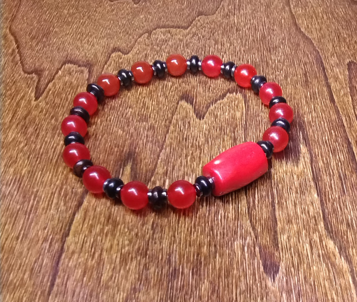 💎Red Carnelian & Bamboo Coral